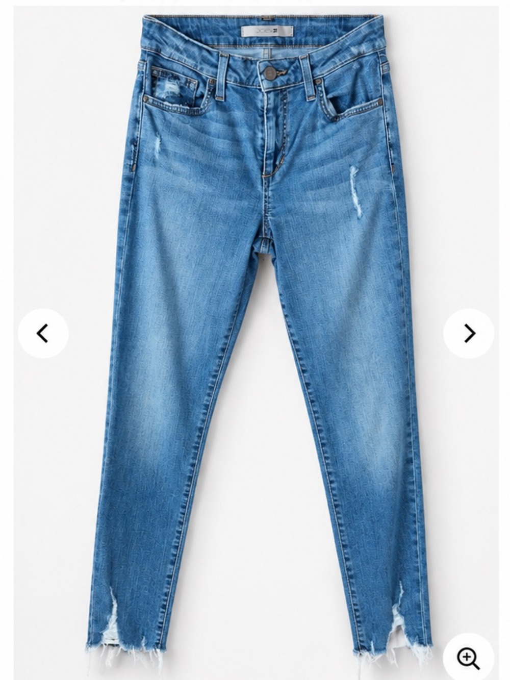 Joe's Jeans Light Blue Distressed Skinny Jeans